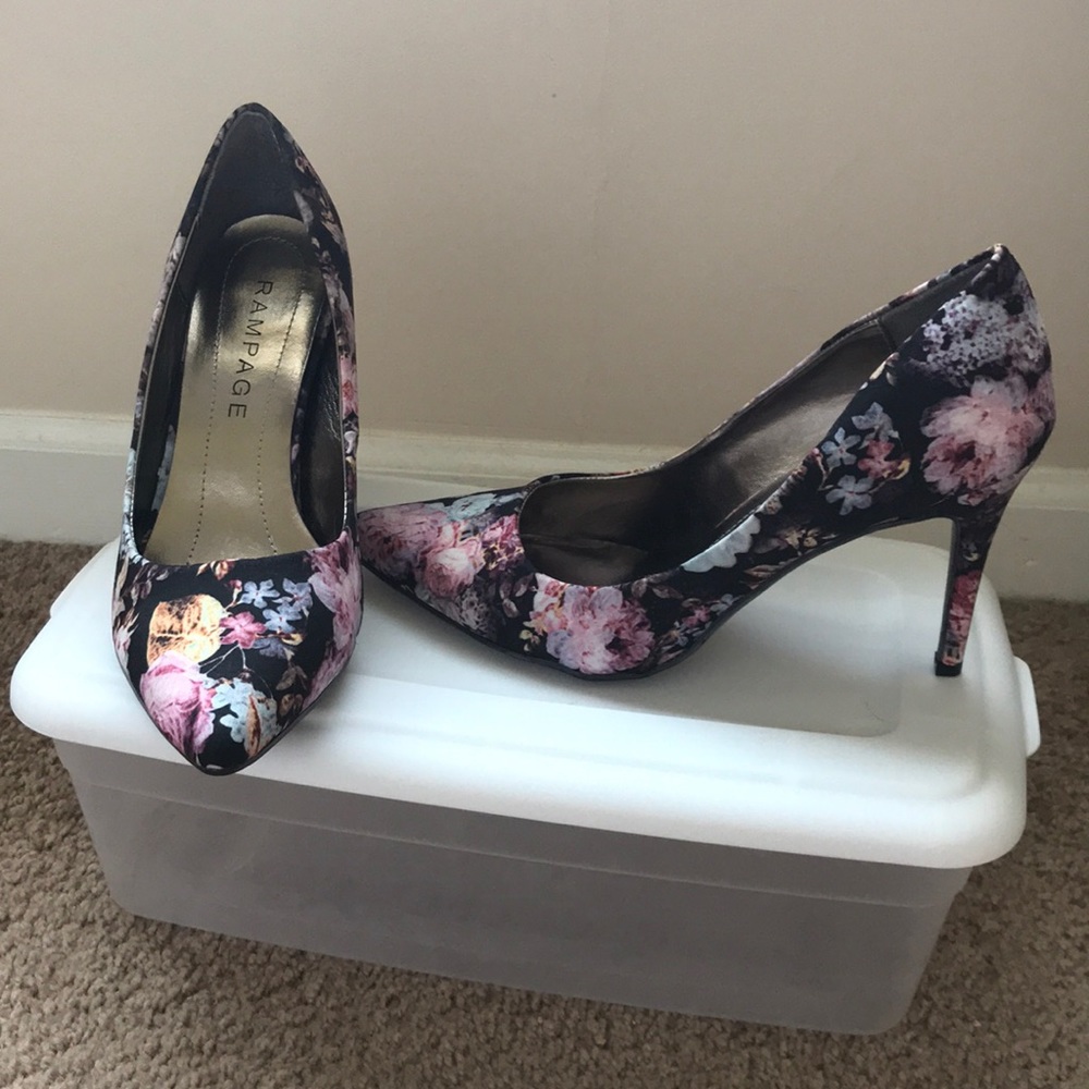 Rampage Floral Heels